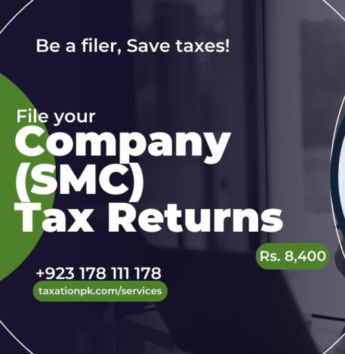 Single Member Company (SMC) Tax Return Filing – Complete FBR Solution